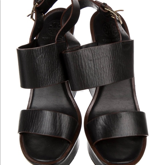 Sold Tory Burch Slingback Platform wedge Sandal - Picture 3 of 5